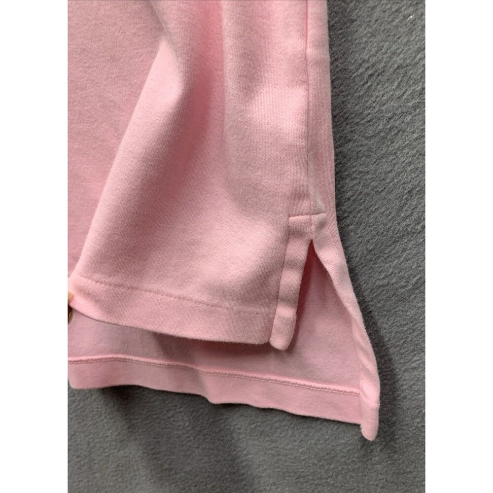 Vtg Polo Ralph Lauren Polo Shirt Mens Solid Pink Casual Size 4XB Big - Picture 10 of 13